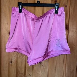 Juicy couture satin pajama shorts
